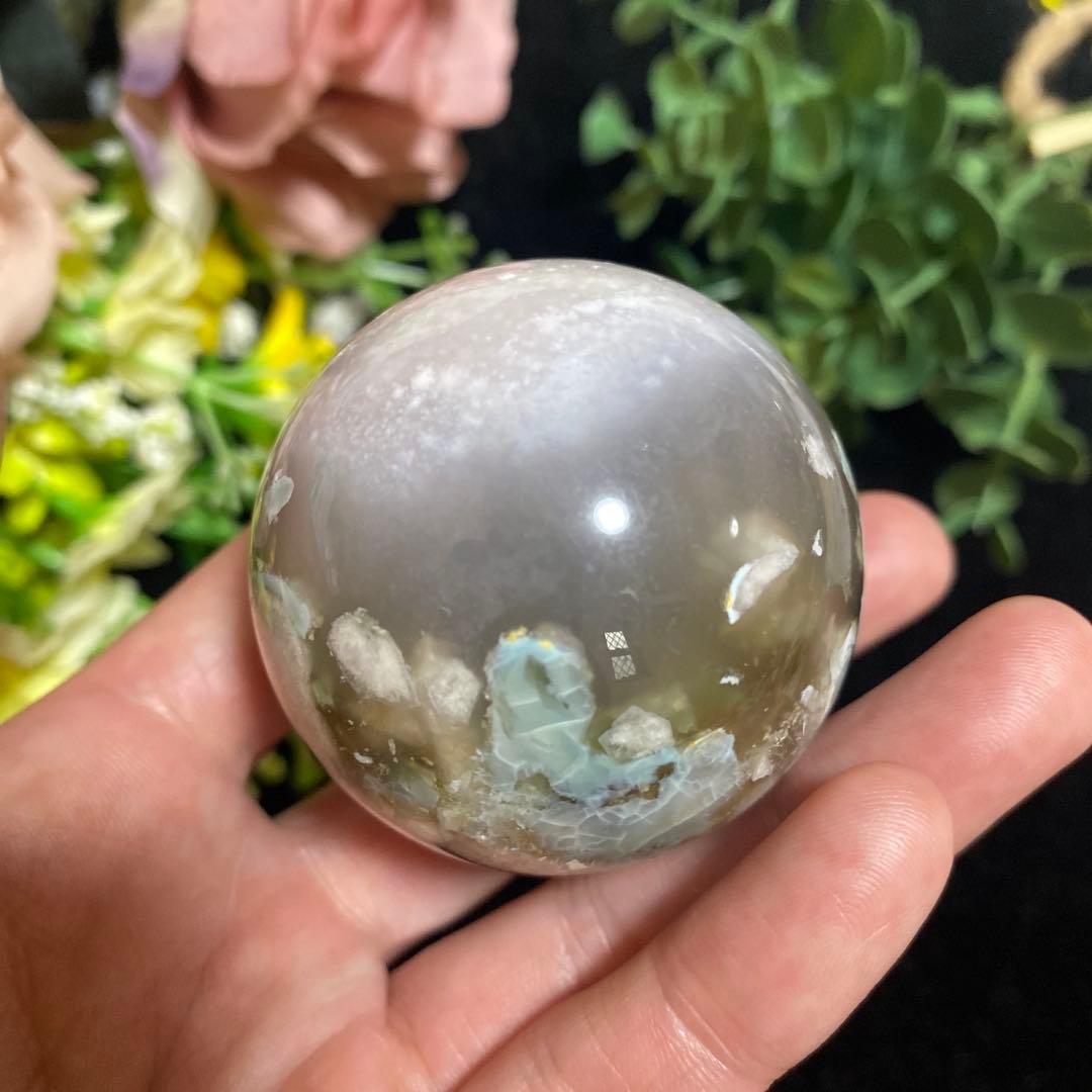 グリーン桜瑪瑙with夜桜 スフィア ②