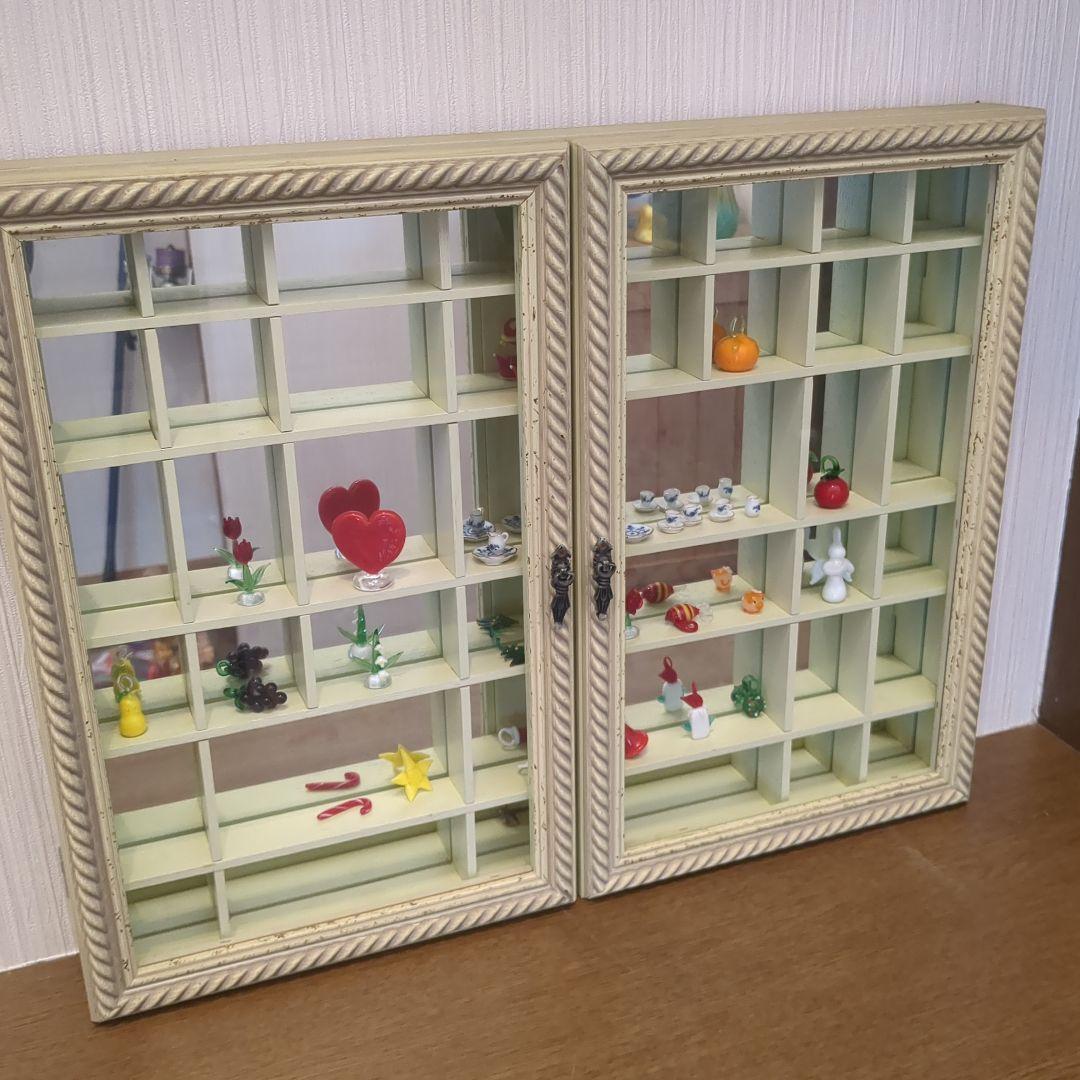 ロココ調壁掛け飾り棚、ディスプレイラック、木製