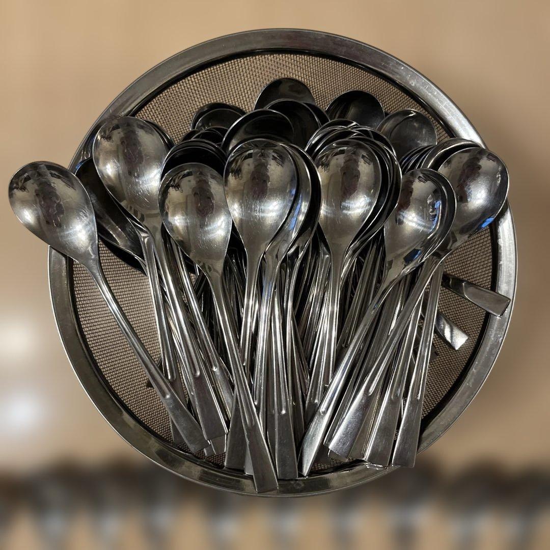 ステンレス カレースプーン まとめ売り 156本 業務用 カトラリー 中古