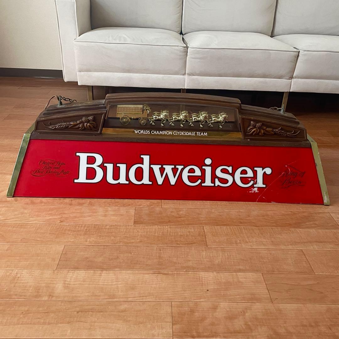 90s 80s バドワイザー Budweiser プールバーライト ランプ 照明