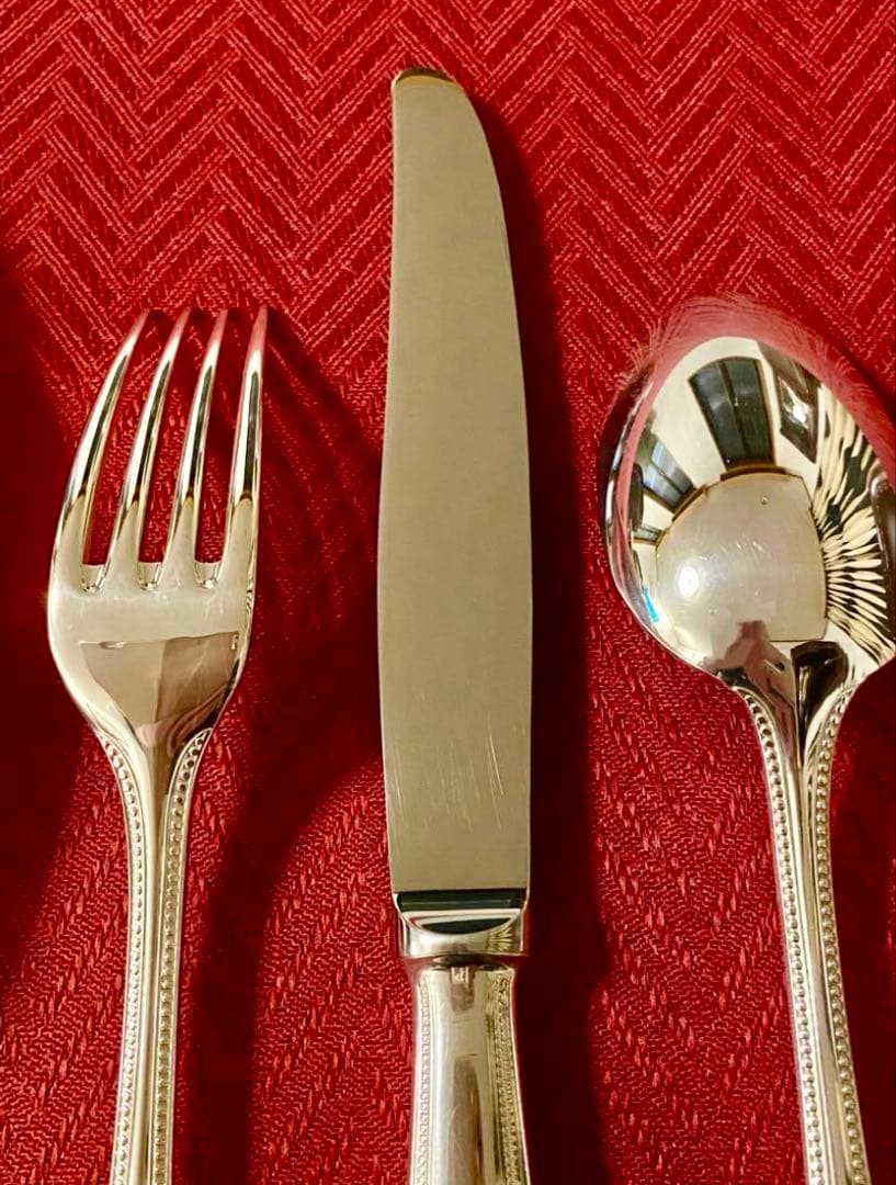 【☆極美品☆】クリストフル パール テーブルサイズ カトラリーセット