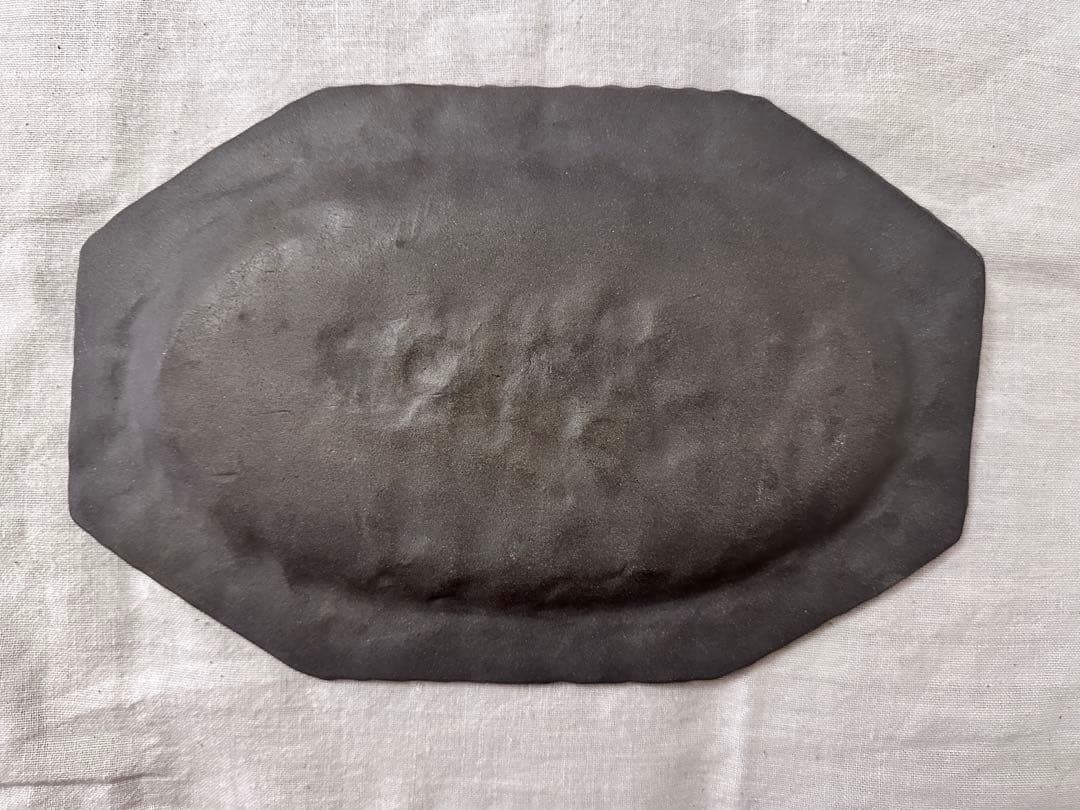 吉田次朗　オーバル八角皿