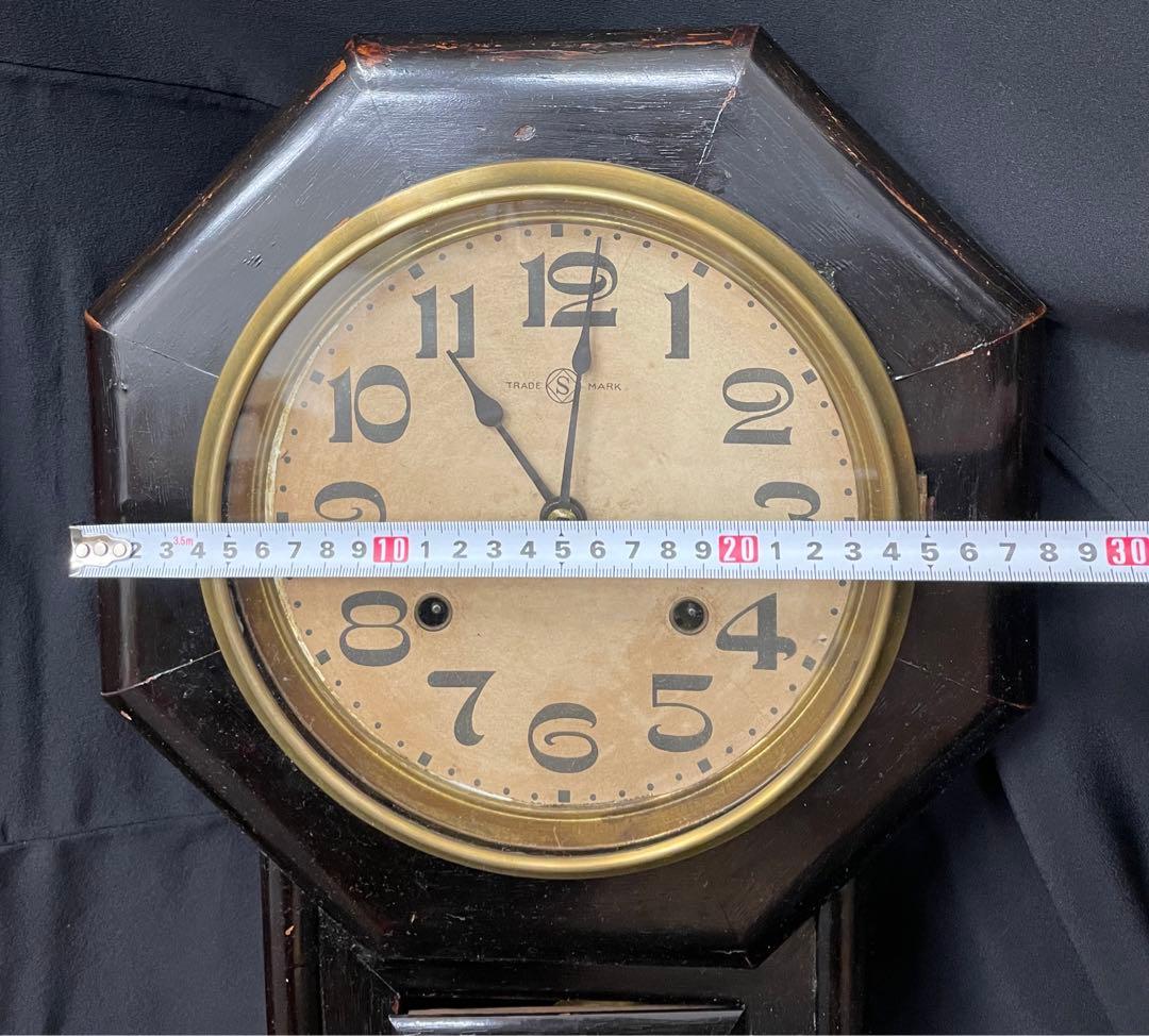 稼働アンティーク　精工舎　柱時計　昭和レトロ