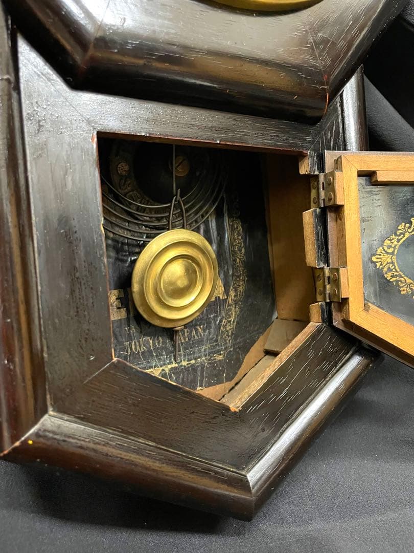 稼働アンティーク　精工舎　柱時計　昭和レトロ
