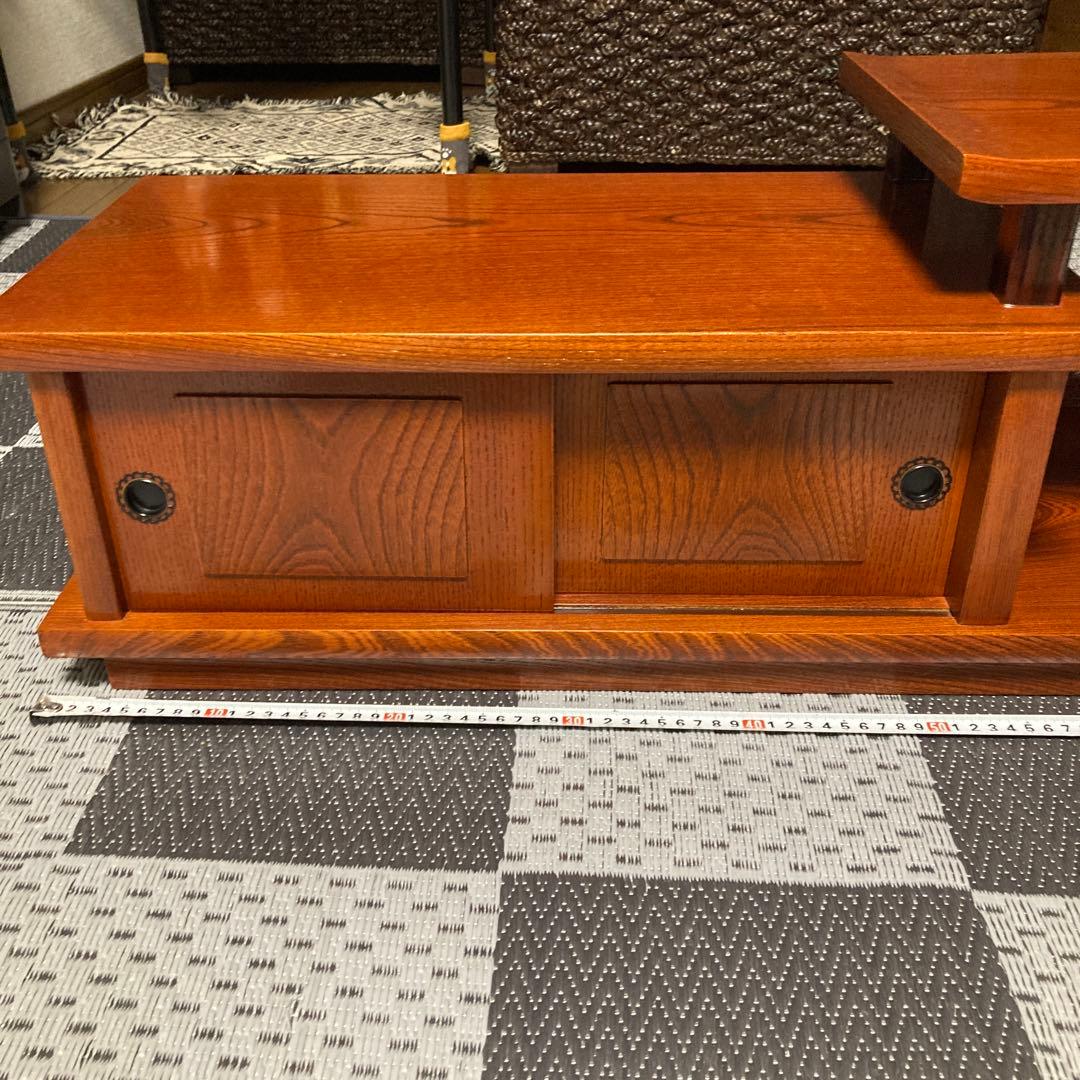 和風　木製棚　飾り棚　床の間　和室などに