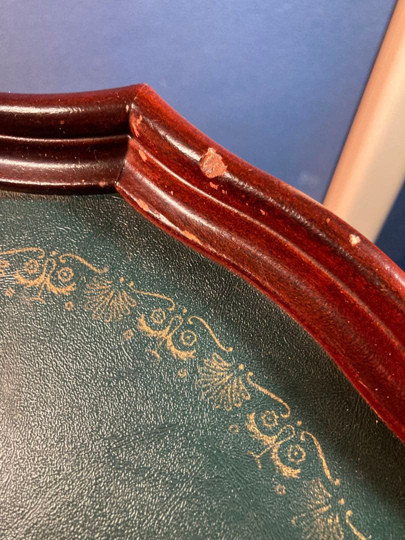 G サイドテーブル　コーヒーテーブル　アンティーク調　ヨーロピアン風　花台　緑