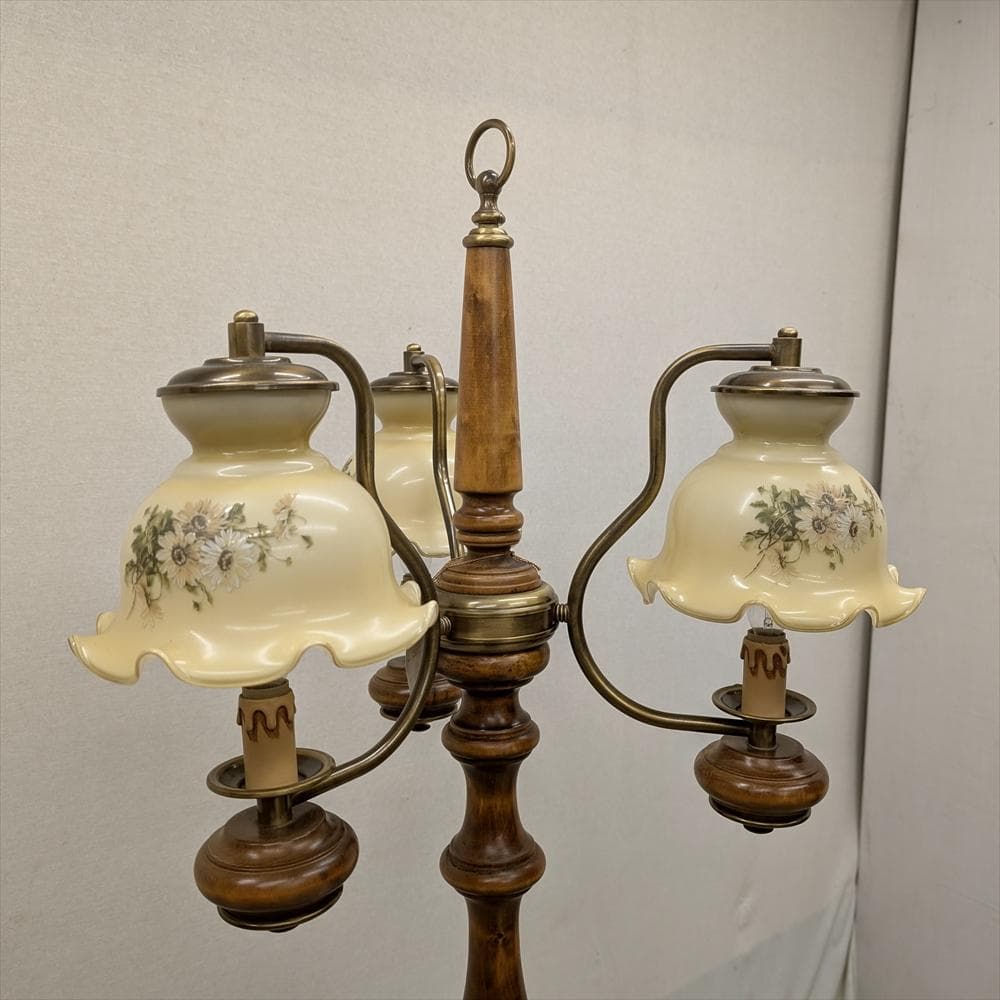 展示品　イタリア製　フロアスタンド　フロアライト　スタンド照明　ガラスシェード