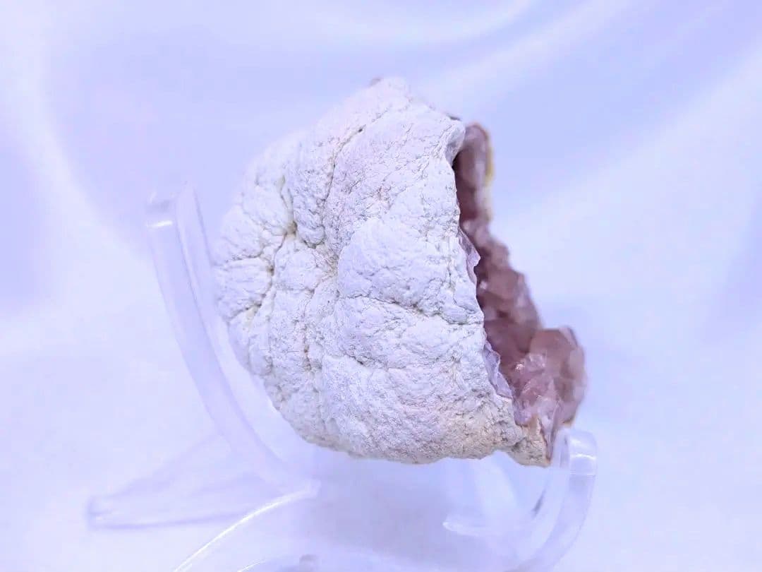 高品質　アルゼンチン産　ピンクアメジスト　ジオード　原石　標本　フラワー　②