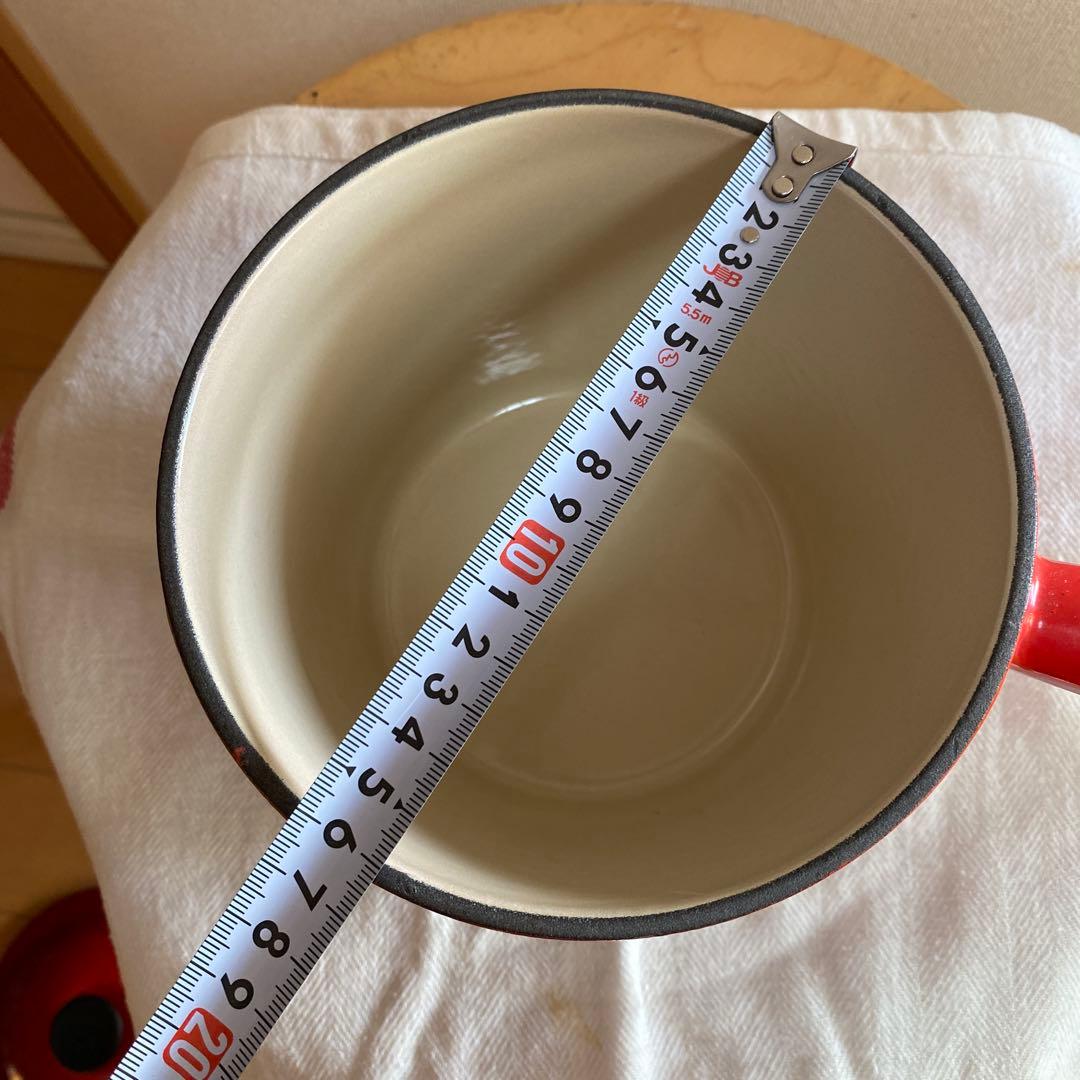 LE CREUSET 赤 片手鍋