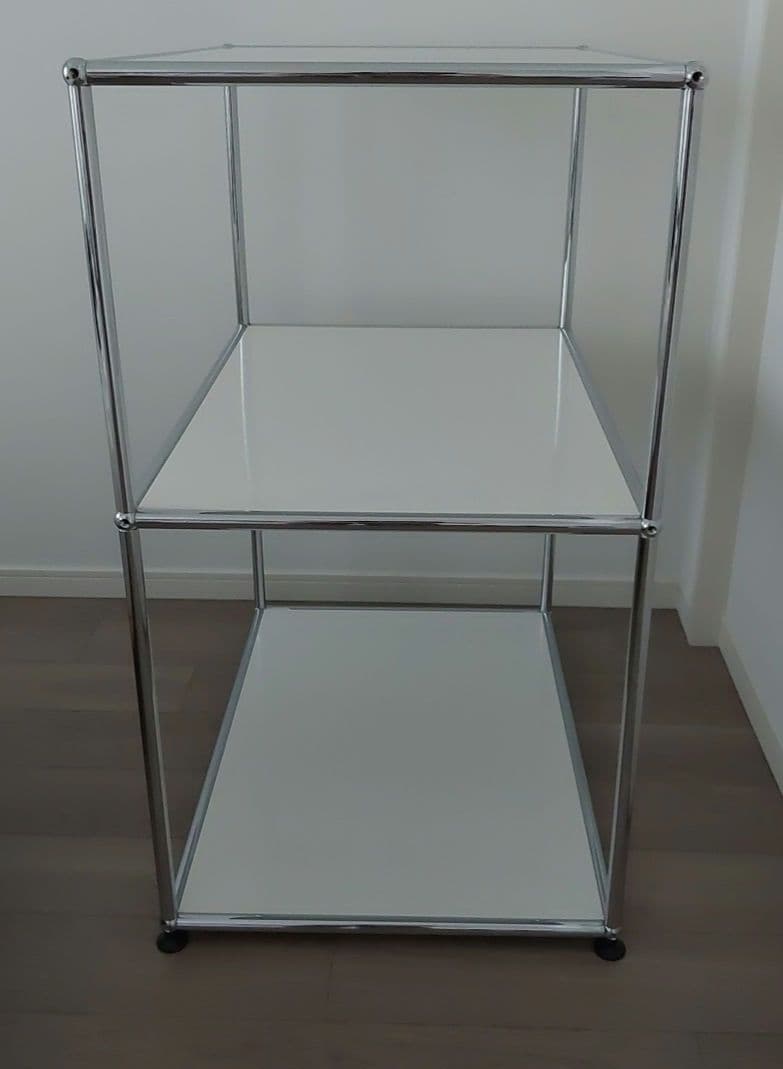 USM Haller ハラーシステム 2段シェルフ ホワイト キャビネット