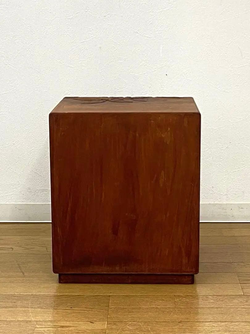 木製 花 彫刻 5段 小引き出し 小箪笥 ミニチェスト 金助作