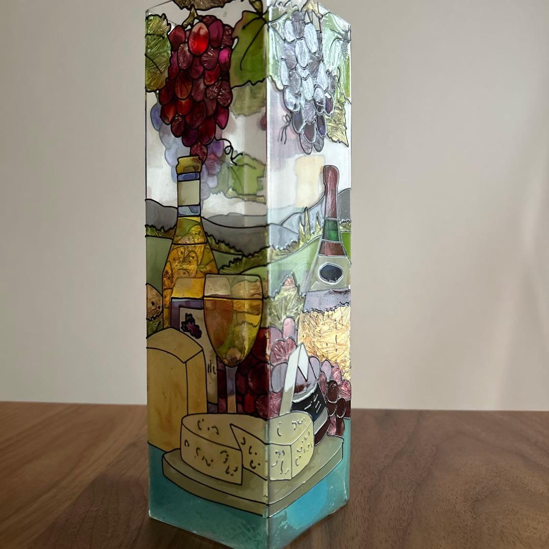 Napa Valley サンフランシスコワイナリー　ステンドガラス　置物　花瓶
