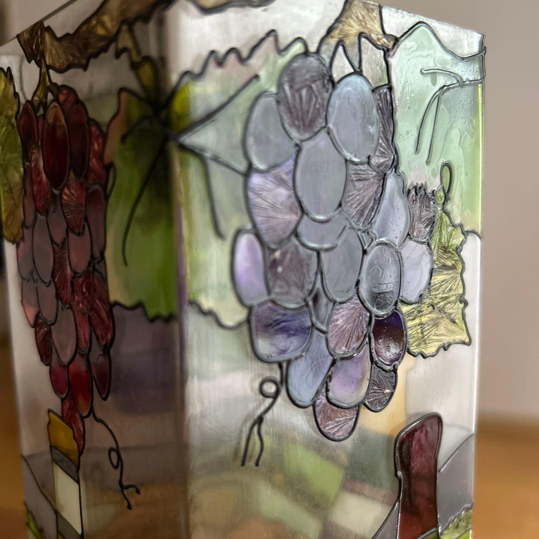 Napa Valley サンフランシスコワイナリー　ステンドガラス　置物　花瓶