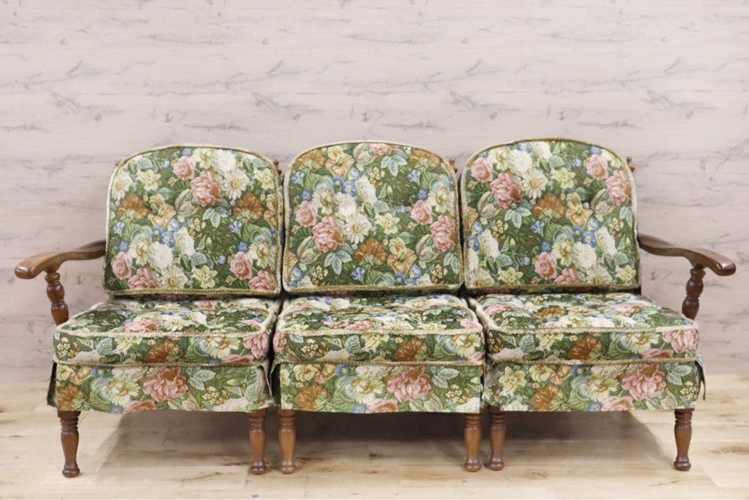 GMGK56A○飛騨産業 / HIDA キツツキ 穂高 3人掛けソファ トリプ