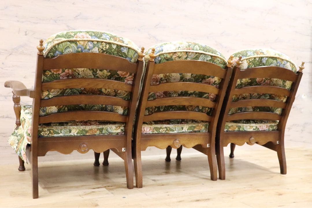 GMGK56A○飛騨産業 / HIDA キツツキ 穂高 3人掛けソファ トリプ