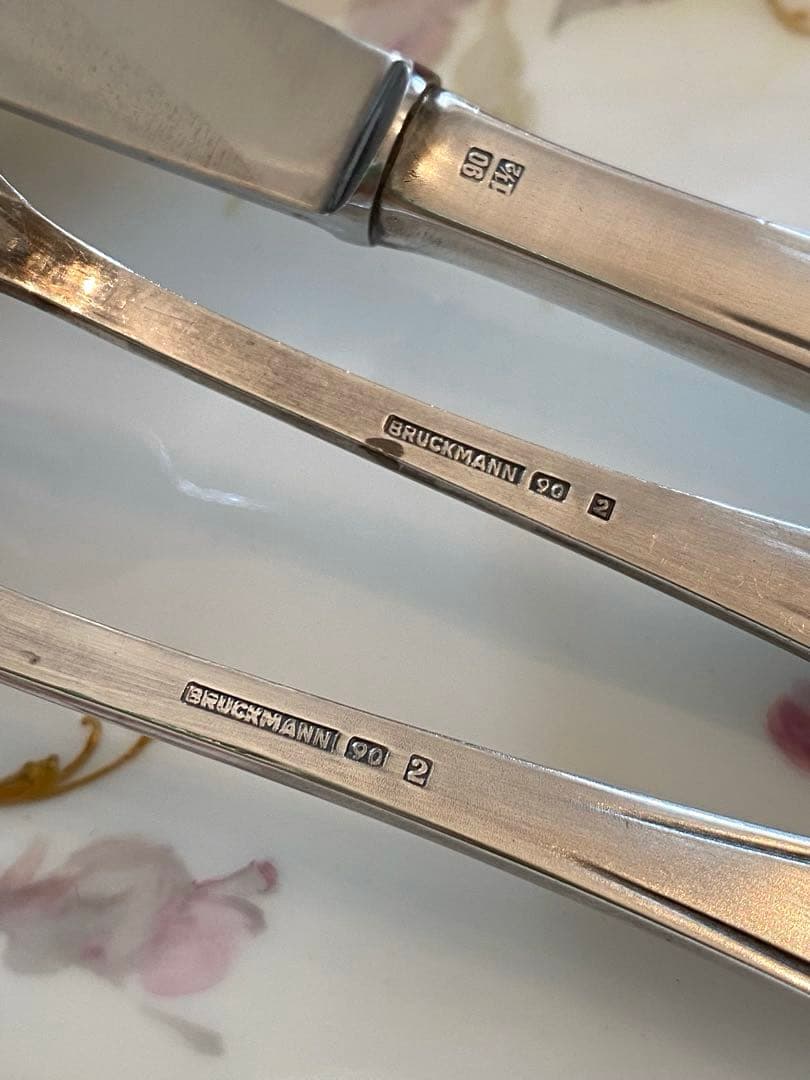 【ドイツ／Bruckmann】シルバープレート／童話／カトラリー ３点セット