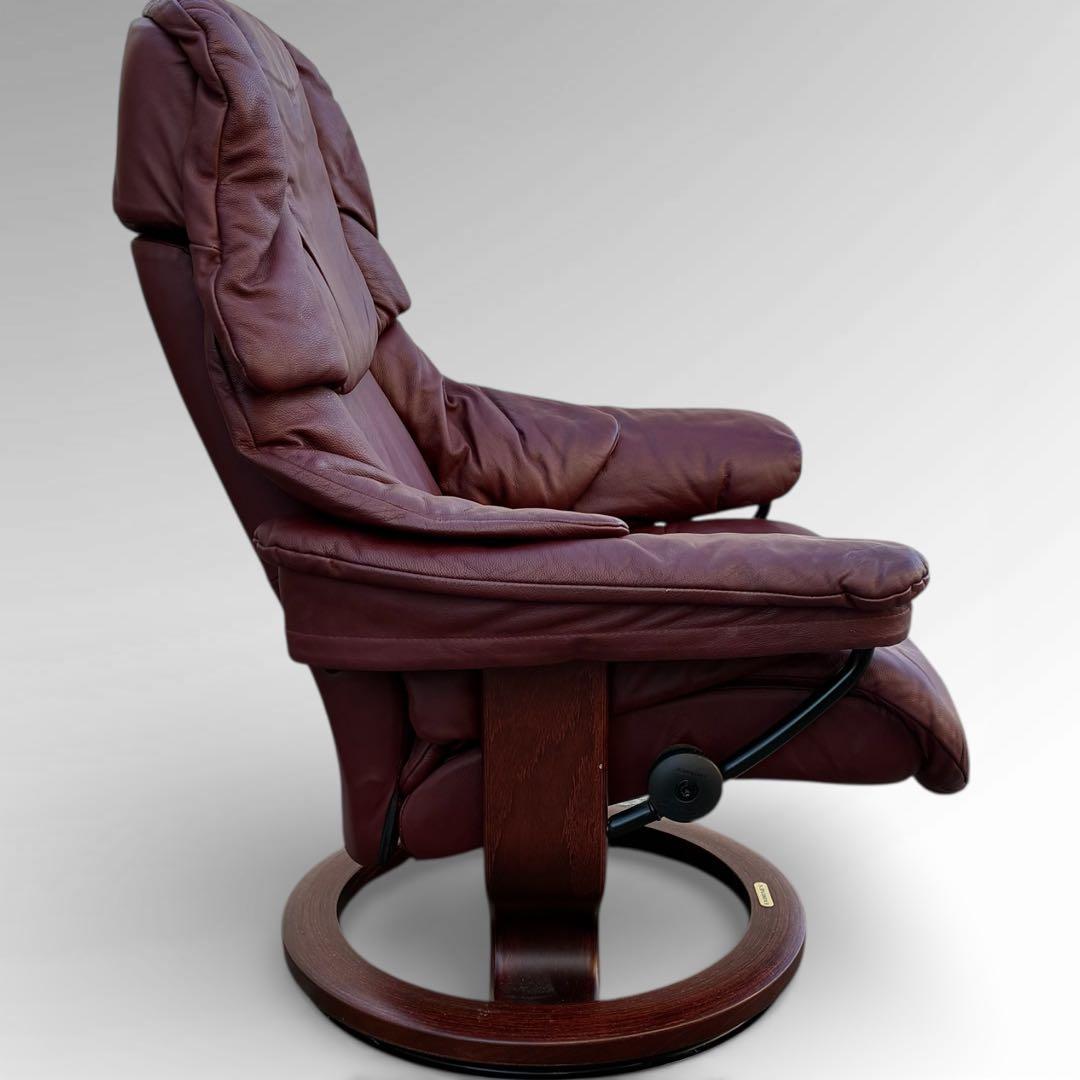 美品　EKORNES エコーネス ストレスレスチェア　皮革　北欧　ノルウェー