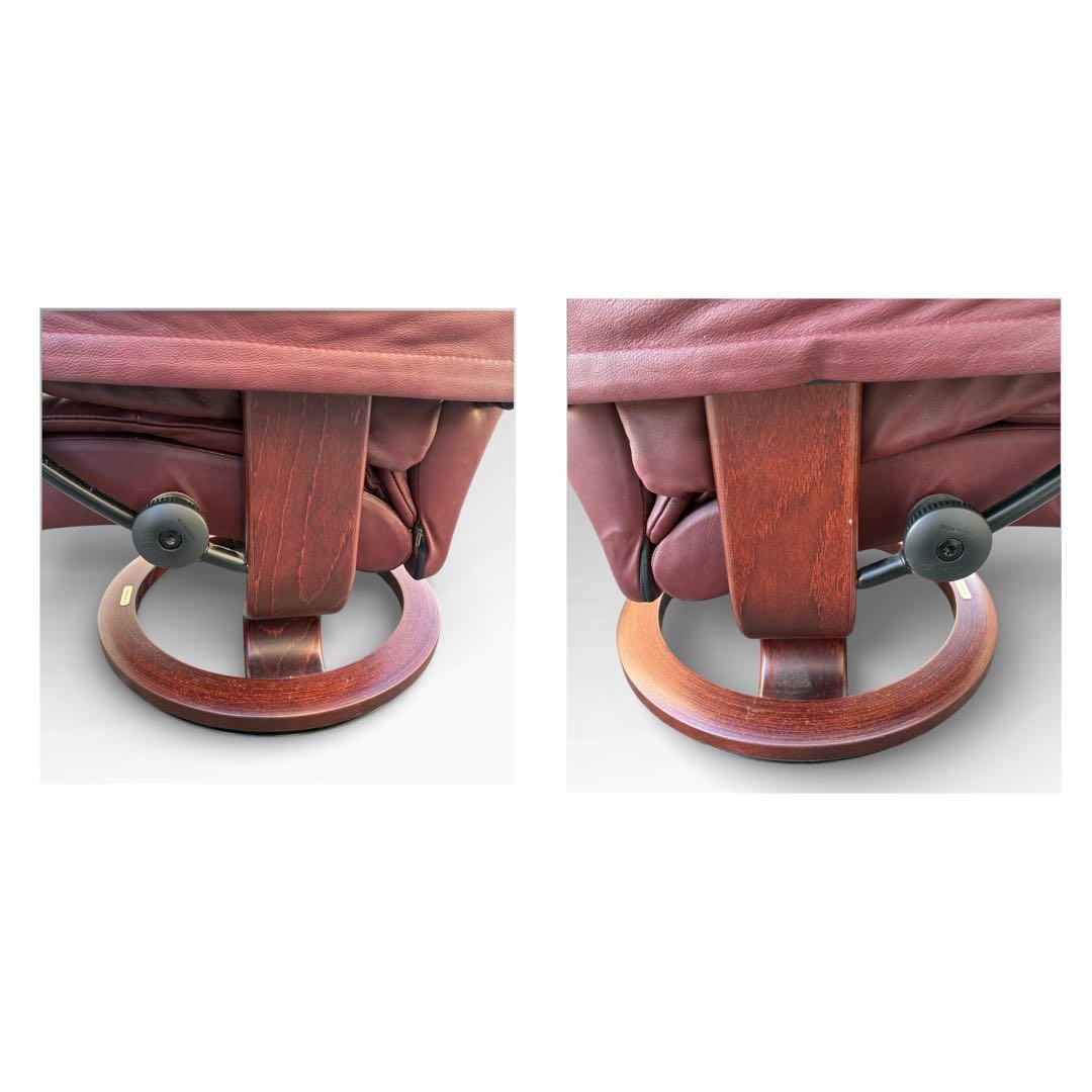 美品　EKORNES エコーネス ストレスレスチェア　皮革　北欧　ノルウェー