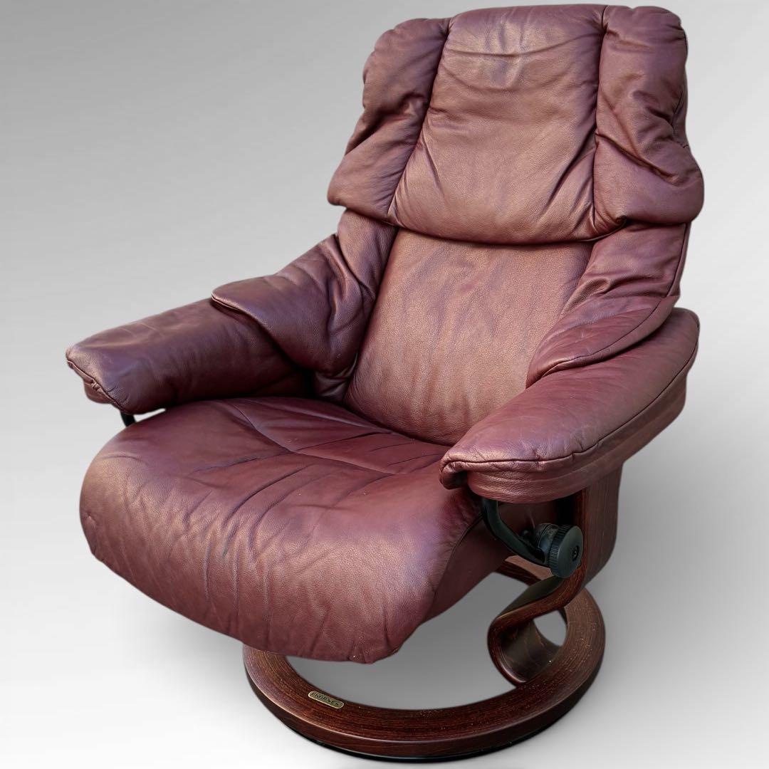 美品　EKORNES エコーネス ストレスレスチェア　皮革　北欧　ノルウェー