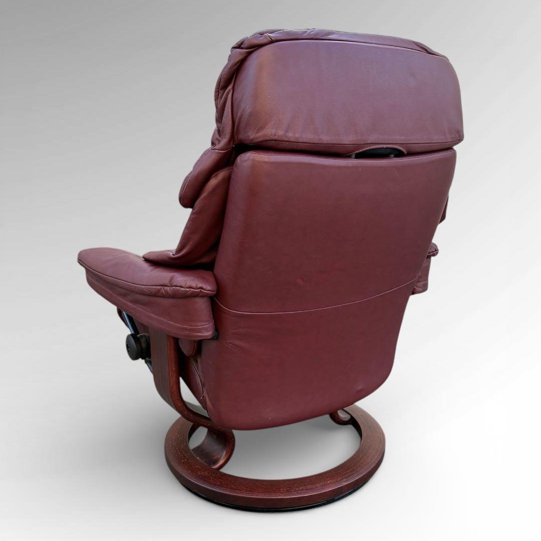 美品　EKORNES エコーネス ストレスレスチェア　皮革　北欧　ノルウェー