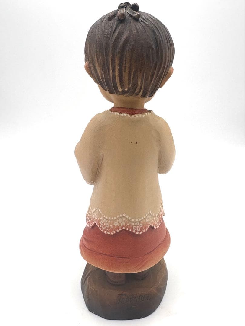 ANRIアンリ　トランペットを吹く　ホセ・フェランディス約25cm木彫り人形