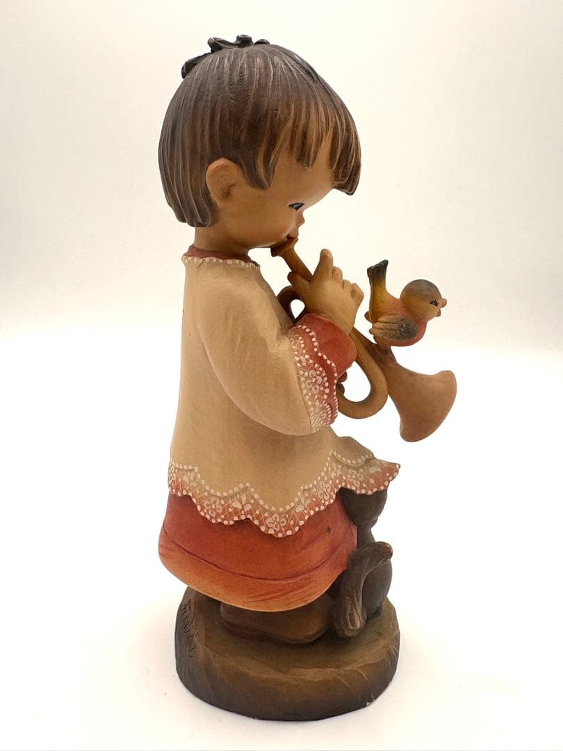 ANRIアンリ　トランペットを吹く　ホセ・フェランディス約25cm木彫り人形