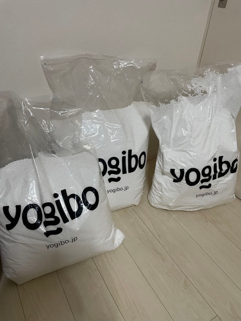 ヨギボーマックス ライトグレー &カバーピスタチオ&補充ビーズ3袋セット