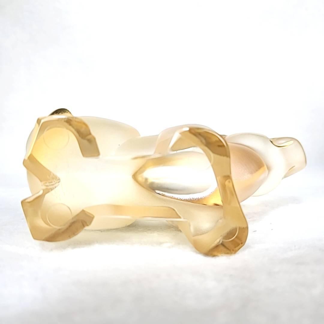 ●未使用□ラリック　25　ブッフェル　オブジェ　牛　丑　ゴールド　箱つき 1