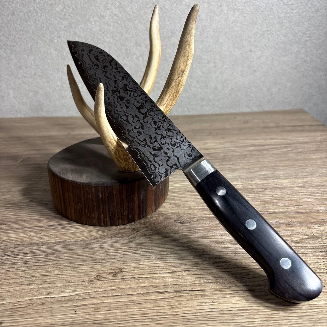 ダマスカス鋼 三徳包丁 V金10号