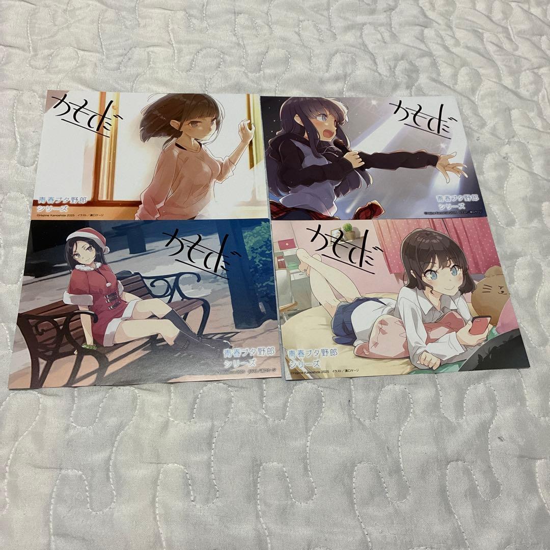 青春ブタ野郎シリーズ 購入特典 イラストカード 全4種セット - メルカリ