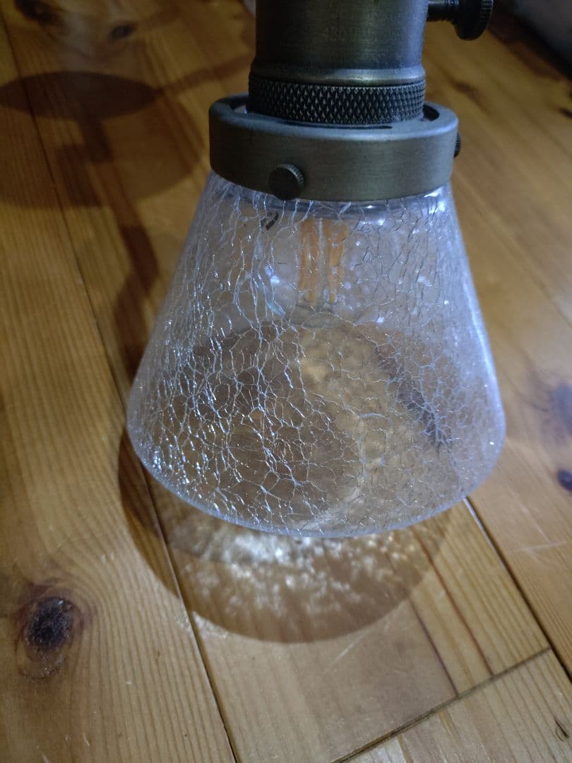 希少 真鍮 アンティークガラス リビングライト