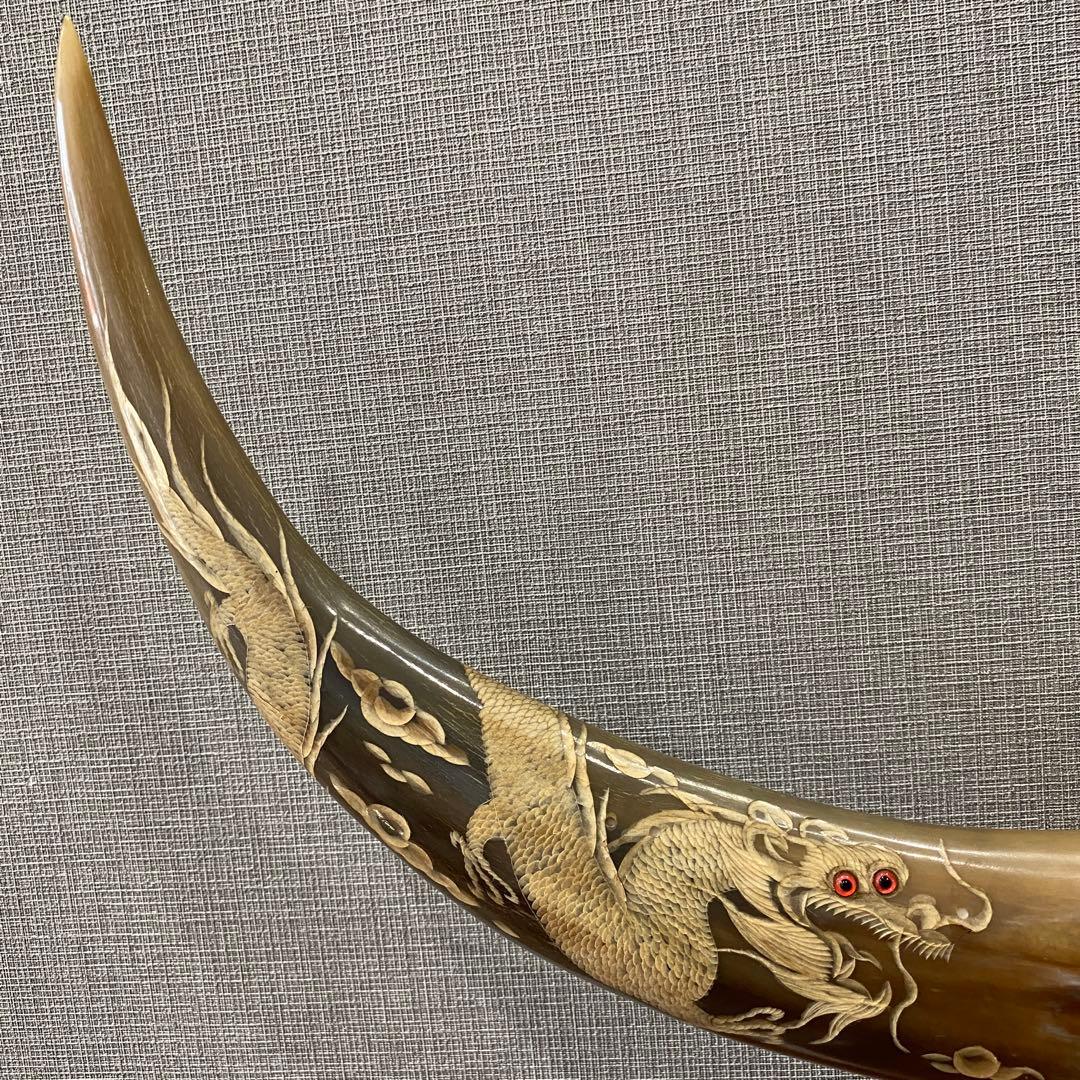 水牛の角　置物　インテリア