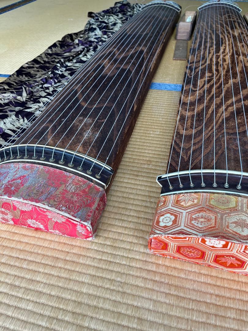 琴 13弦 2個セット　日本 伝統的 楽器 箏 和楽器　弦楽器