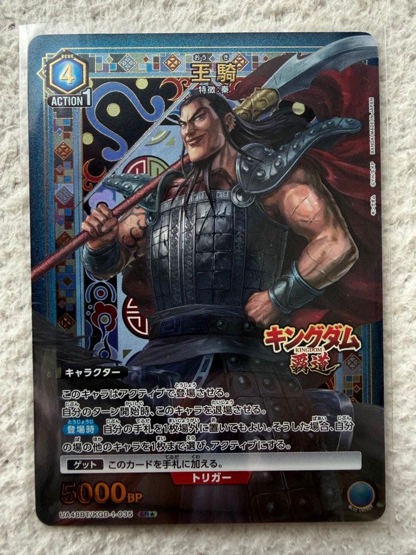 ユニオンアリーナ キングダム 王騎 SR ☆ パラレル kingdom - メルカリ