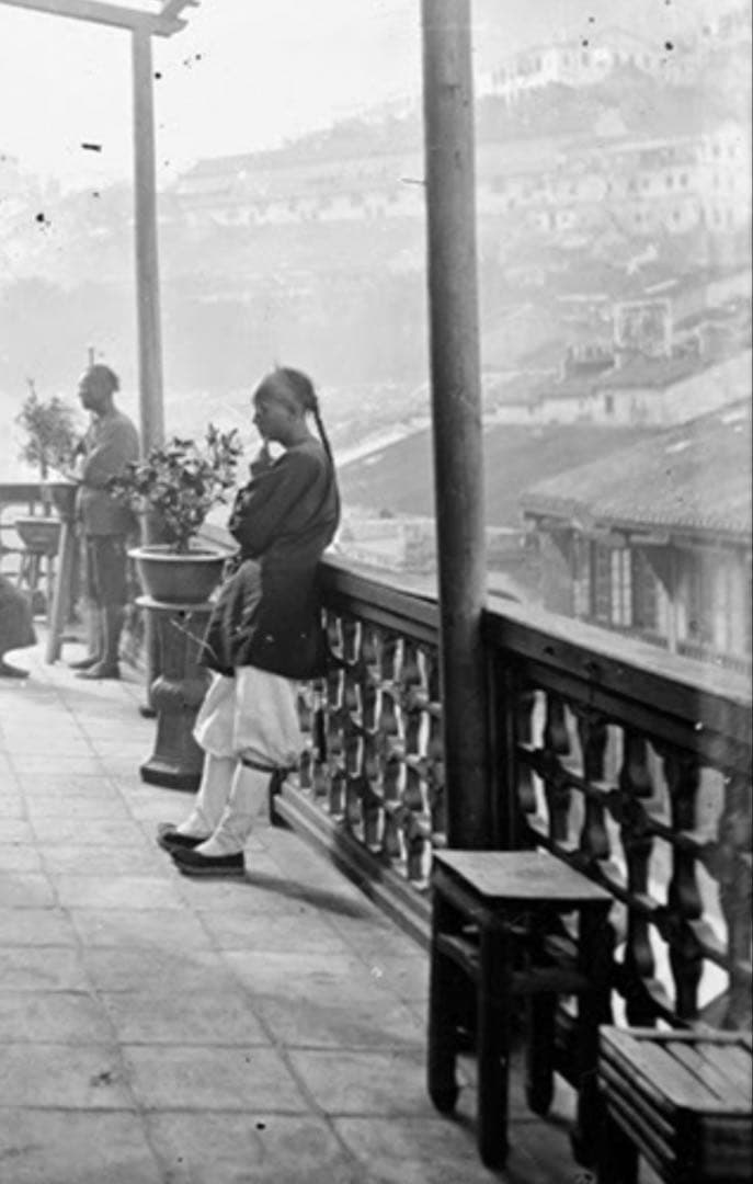 Antique ロングチェア赤　中国　 清時代　AsiaWeek