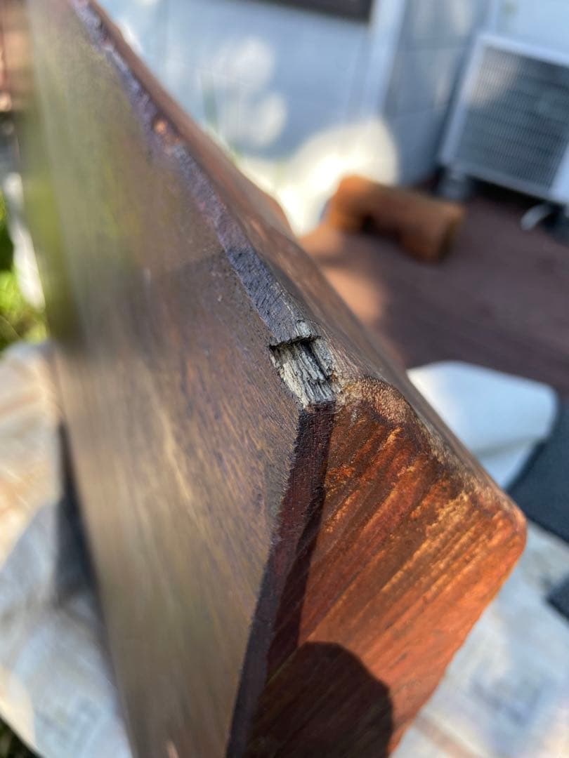 値下げ 一枚板 テーブル 天板の板のみ キズ汚れ多数 - メルカリ