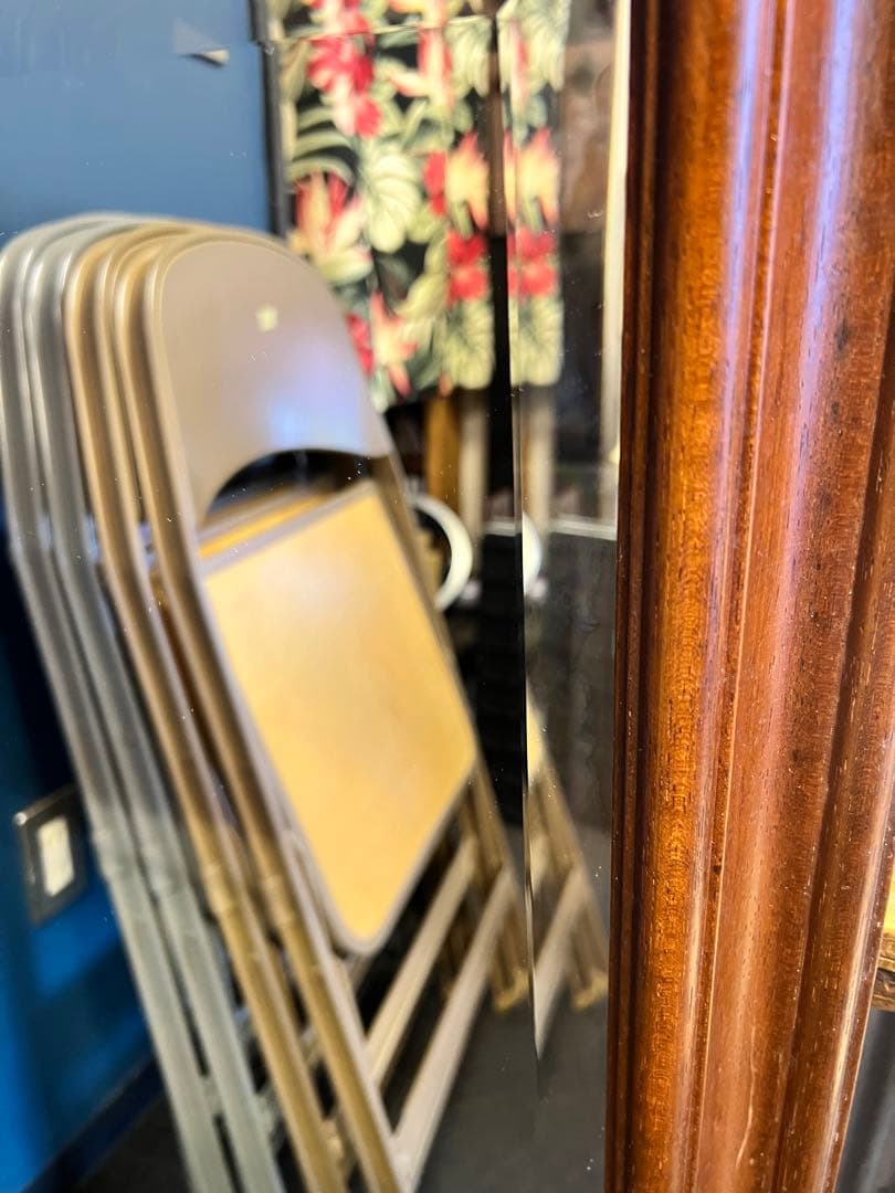 アンティーク イタリア製 八角形 オクトゴナル ミラー ビンテージ 全身鏡