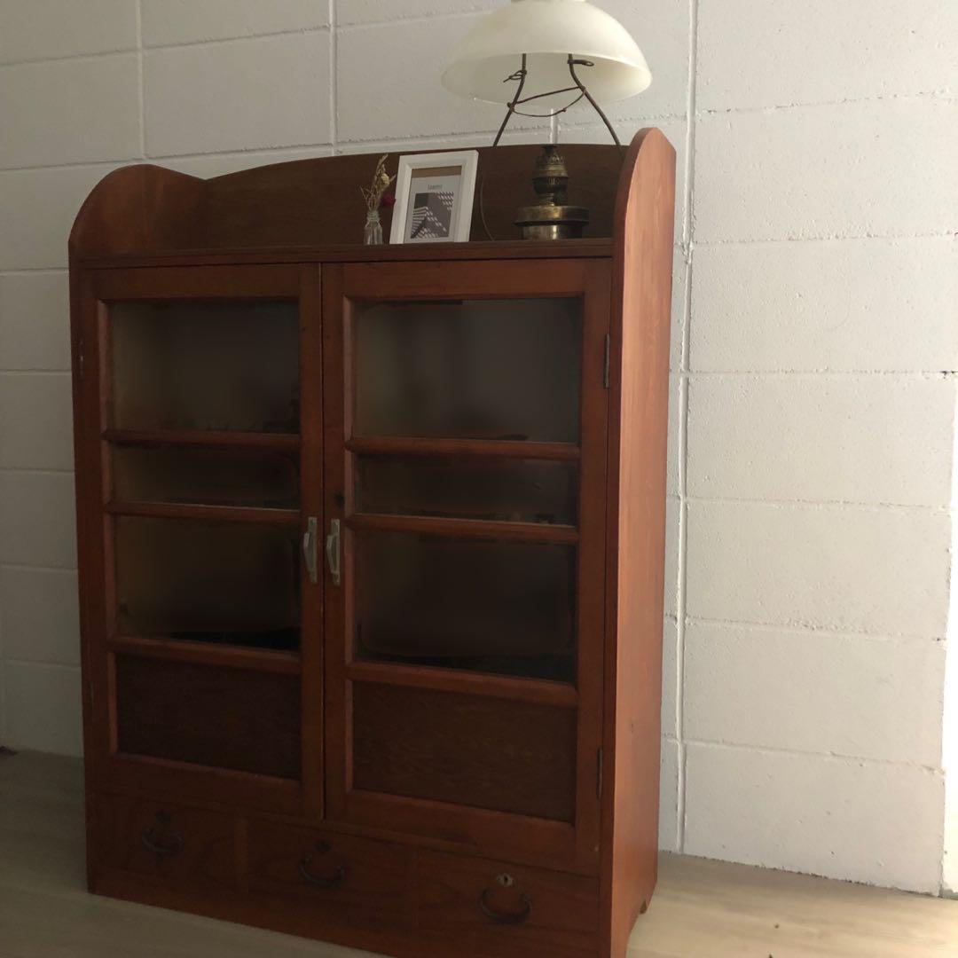 古家具　戸棚　キャビネット　木製　飾り棚　ウッドラック
