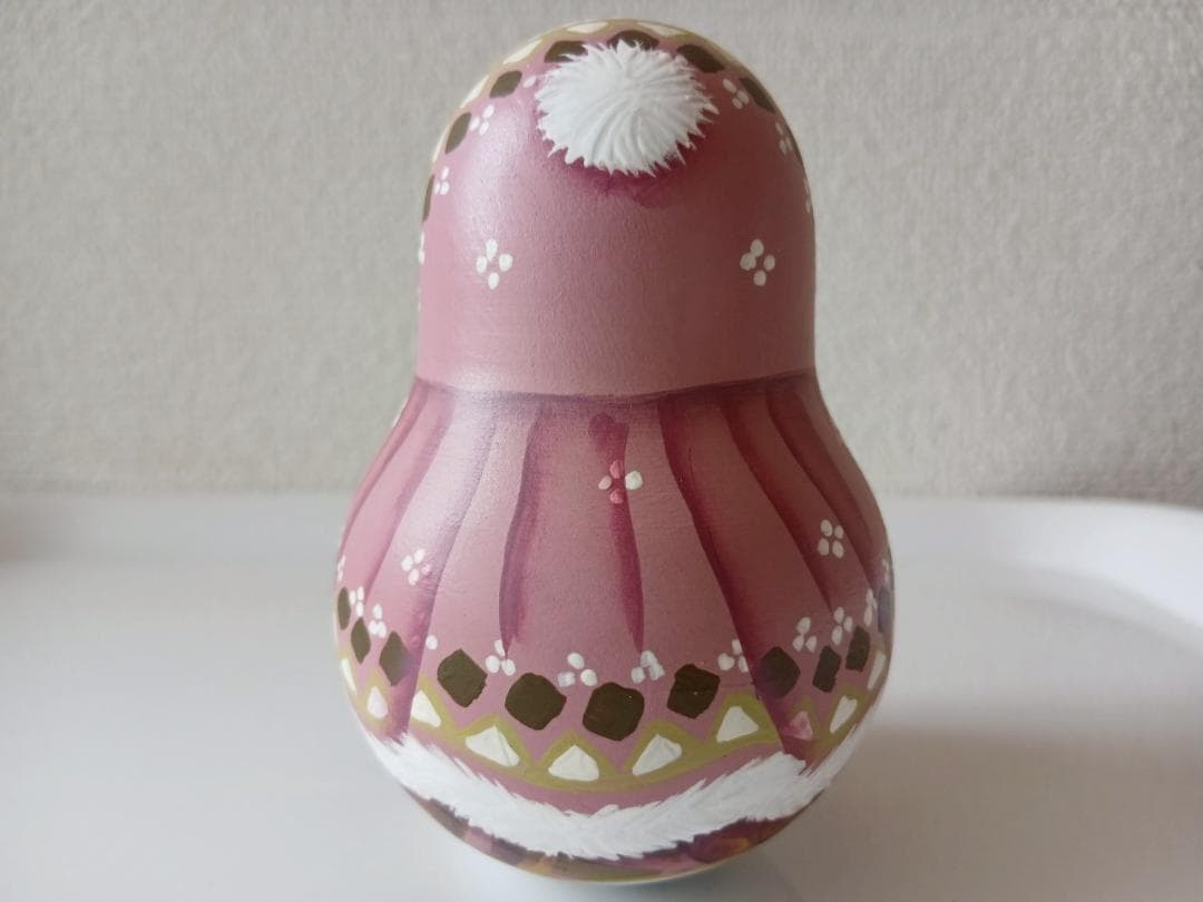 【CBT025】9cm級 おきあがりこぼし(大) スベトラーナ　雪娘