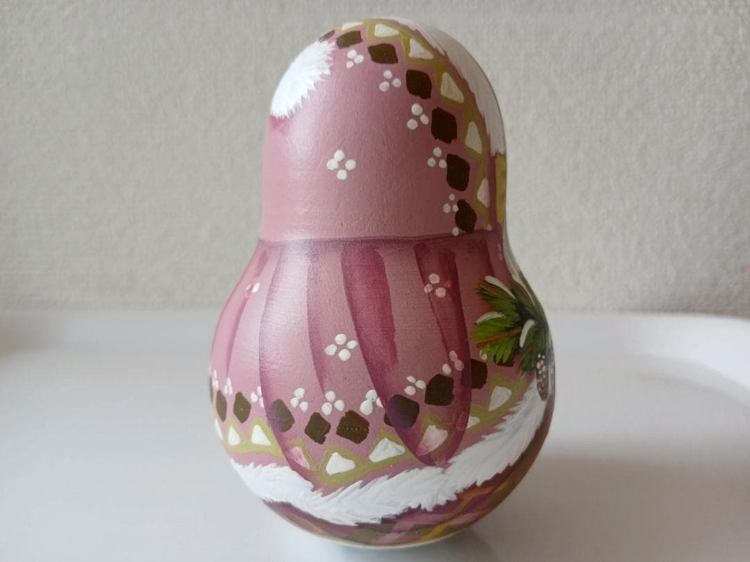 【CBT025】9cm級 おきあがりこぼし(大) スベトラーナ　雪娘