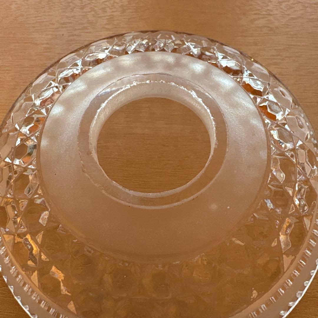 フランスアンティーク　オールドバカラ　ミニシェード　ペンダントランプ