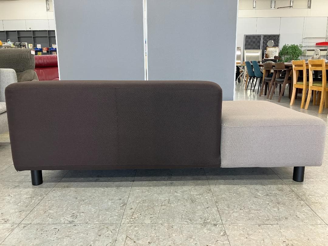 無印良品 2人掛けソファ オットマン付き ベージュ