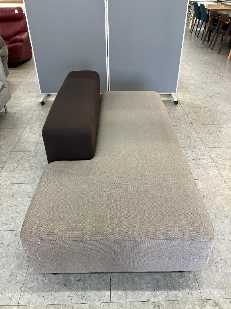 無印良品 2人掛けソファ オットマン付き ベージュ