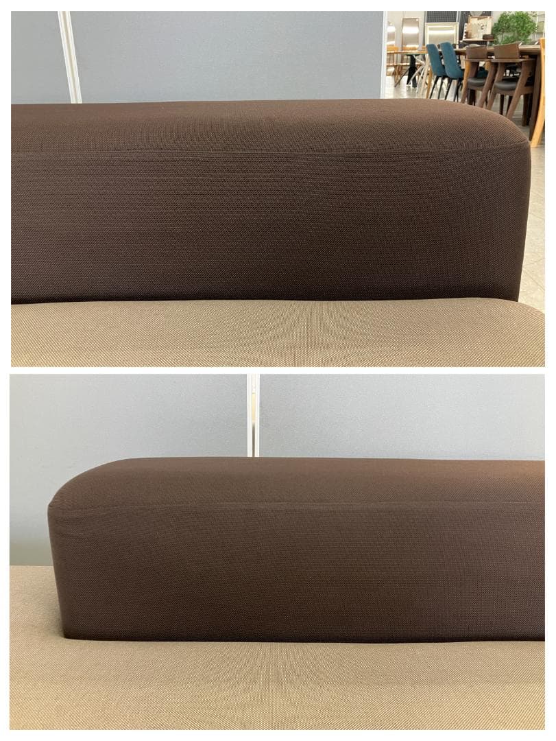 無印良品 2人掛けソファ オットマン付き ベージュ