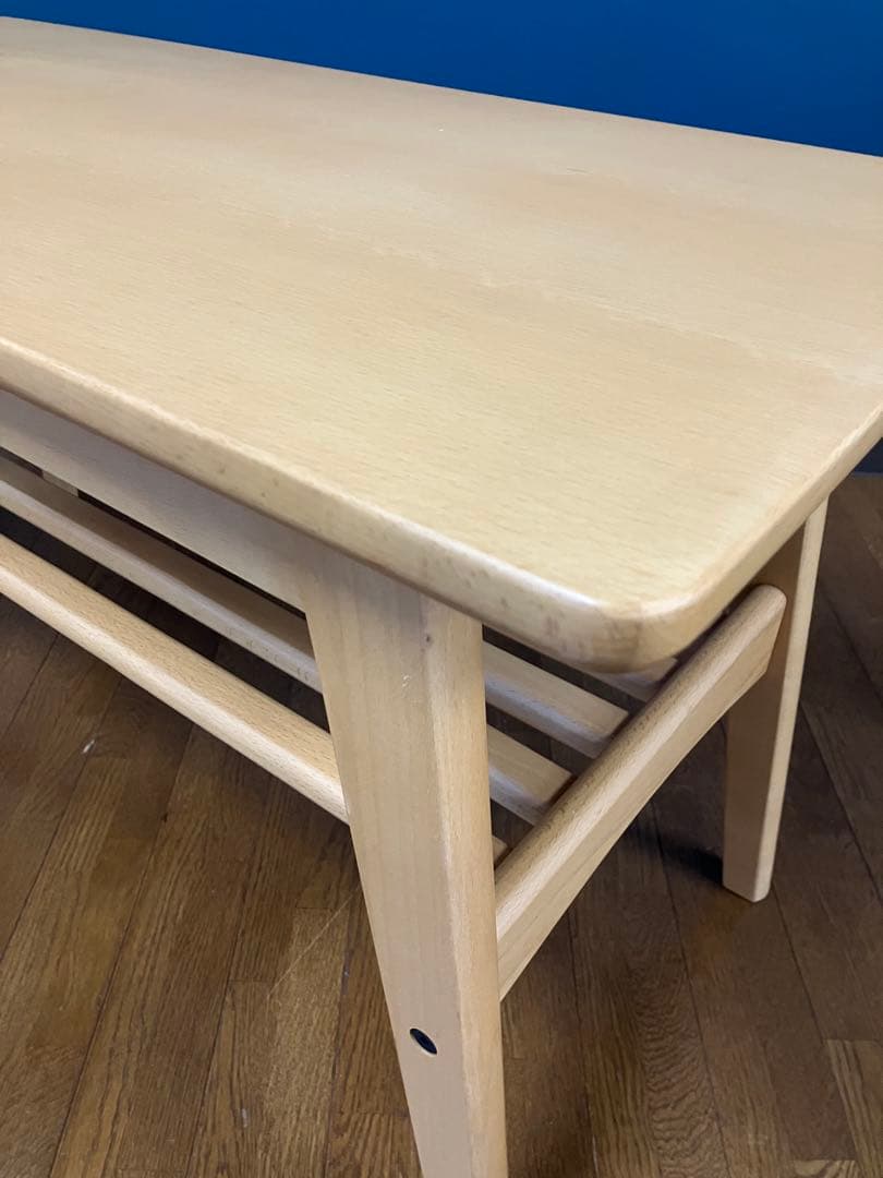 ビーチ材 ハイリビングテーブル 展示品 - メルカリ