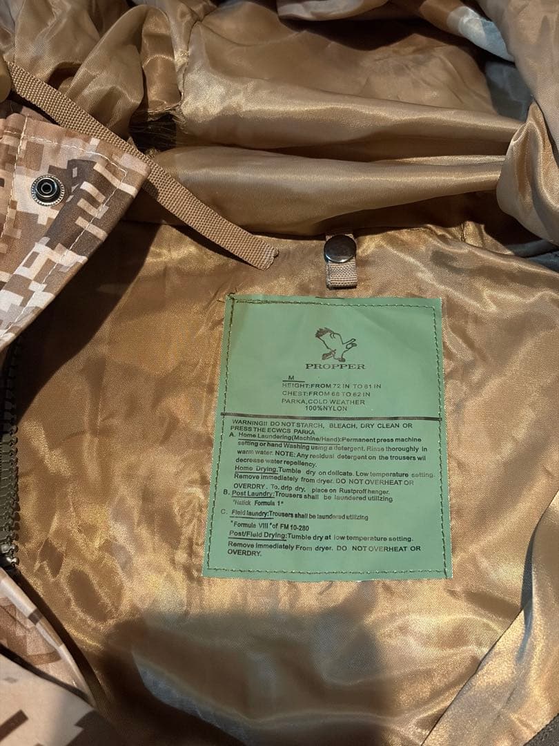 実物】PROPPER ECWCS Gen2 デジタルデザート迷彩 Mサイズ - メルカリ