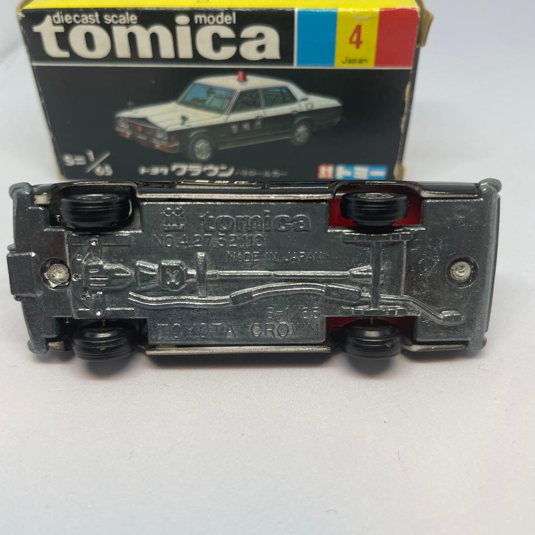 トミカNO.4トヨタクラウンパトロールカー(警視庁)黒箱 日本製 - メルカリ