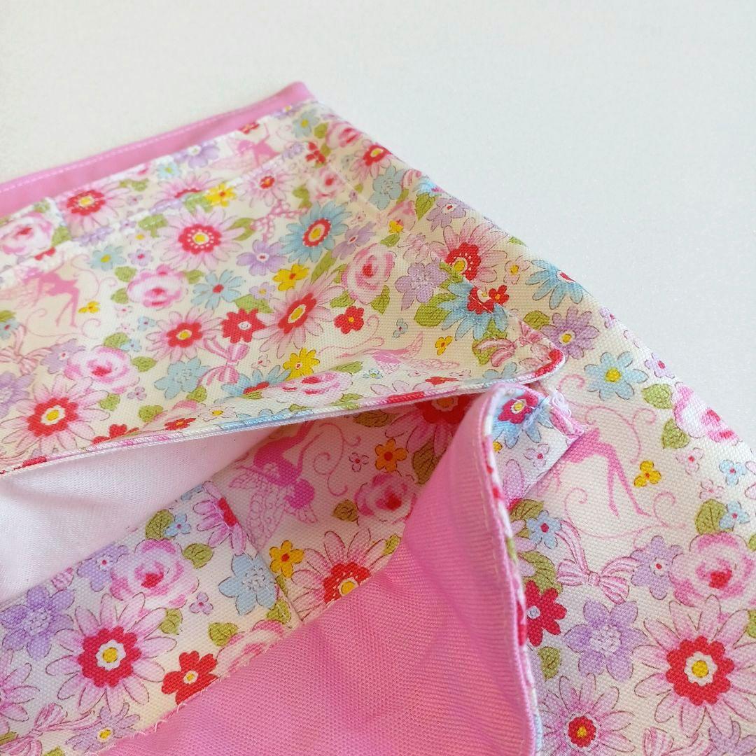 匿名配送】479チェアカバーと防災頭巾カバー☆妖精とお花☆ゴム交換