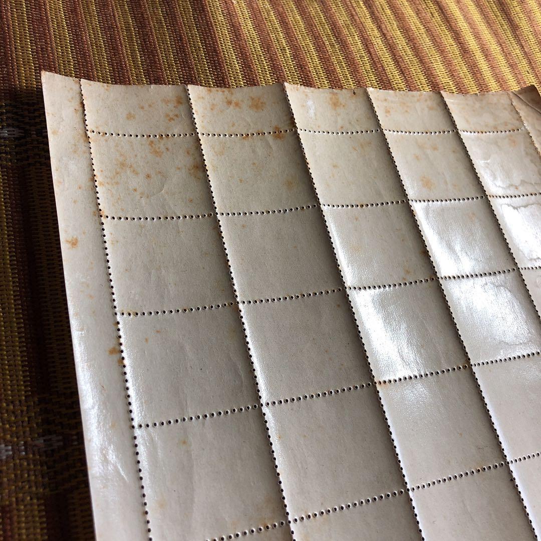 裏糊ツヤピカ！昭和17年　満州帝国建国10周年記念切手50枚シート　大東亜戦争中