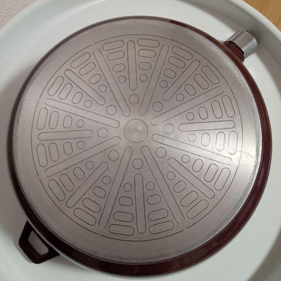 アサヒ軽金属　オールパンゼロ26㎝　ガラス蓋付き　脱着式ハンドル（未使用）付き